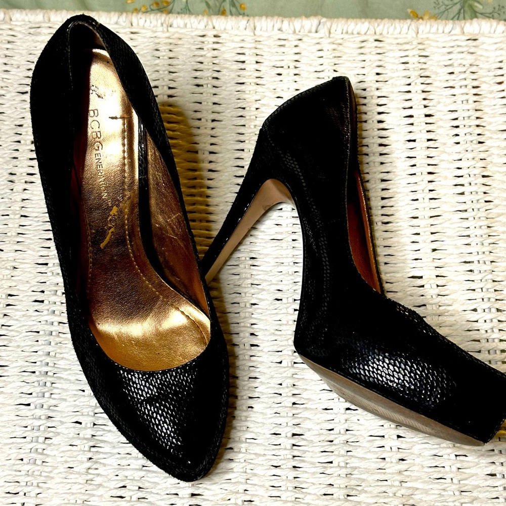 Animal print leather